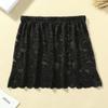 Women Lace Floral Fake Shirt Skirt Blouse Tail Hem Detachable Underskirt Shirt False Mini Skirt Fake Hem Adjustable Fake Top