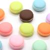 100Pcs Mini Macarons Cake Resin Flatback Cabochons Kawaii Simulation Dessert Macarons Cake Food Slime Charms Hair Bow Center DIY