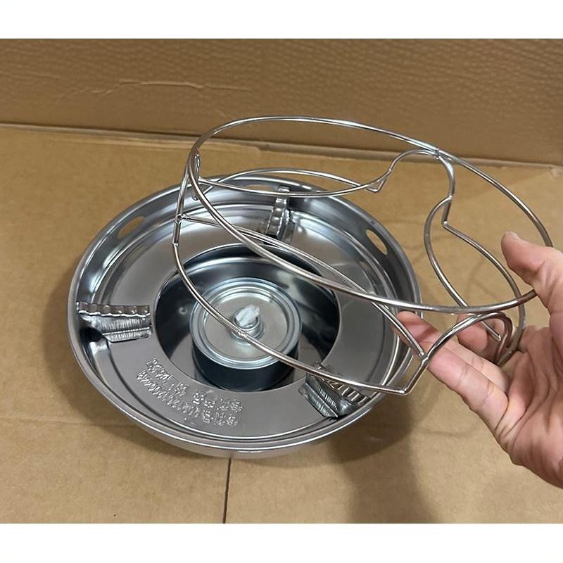 Portable Stainless Steel Alcohol Stove With Temperature Control Camping Stove Picnic Cooking Durable Structure