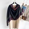 New Silk Fashion Scarf Blouse Decorative Scarf Geometric Chain Color Block Commuter Scarf Neck Protection Shawl