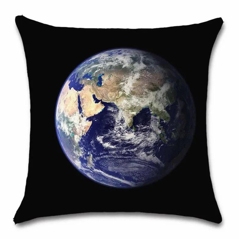 Sun and Planet Pattern Decorative Pillowcase Living Room Office Decoration Home Pillowcase