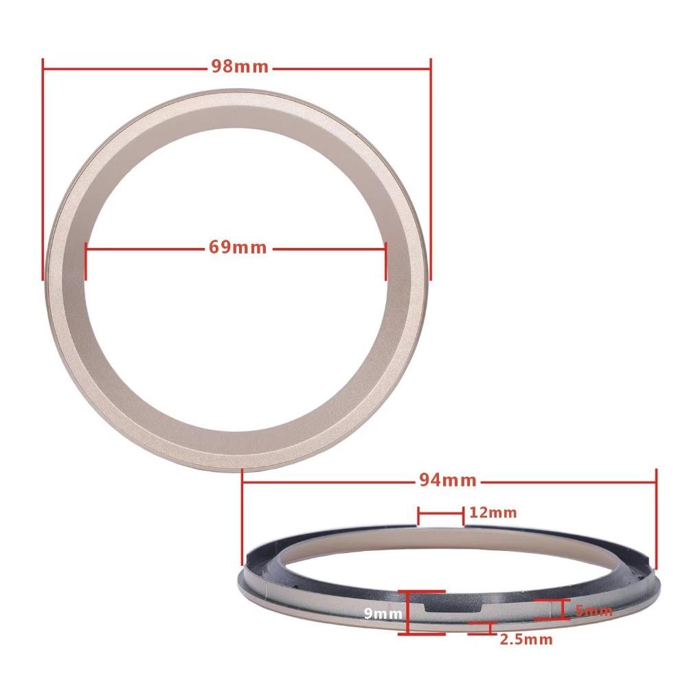 3/4/5/6.5/8 inch Speaker Trim Ring Plastic Speaker Bezel Grille Bezel Loudspeaker Grille
