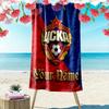 Name Custom PFC CSKA Moscow Logo Print Beach Towel, Large Soft Quick Dry Towel for Beach Camping Swimming