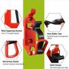 1Pair Roof Rack Shovel Mount Set Metal Rubber Clamps Quick Release Bracket Car Accessories