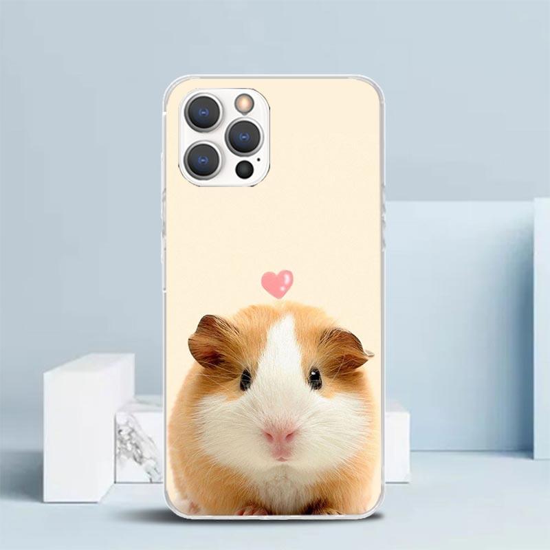 

Cute Lovely Pet Hamster Phone Case For IPhone 16 17 Air 16E 15 14 Plus 13 Mini 12 11 Pro Max 7 8 + SE 2020 Soft TPU Back Cover 1 iPhone 17 Air