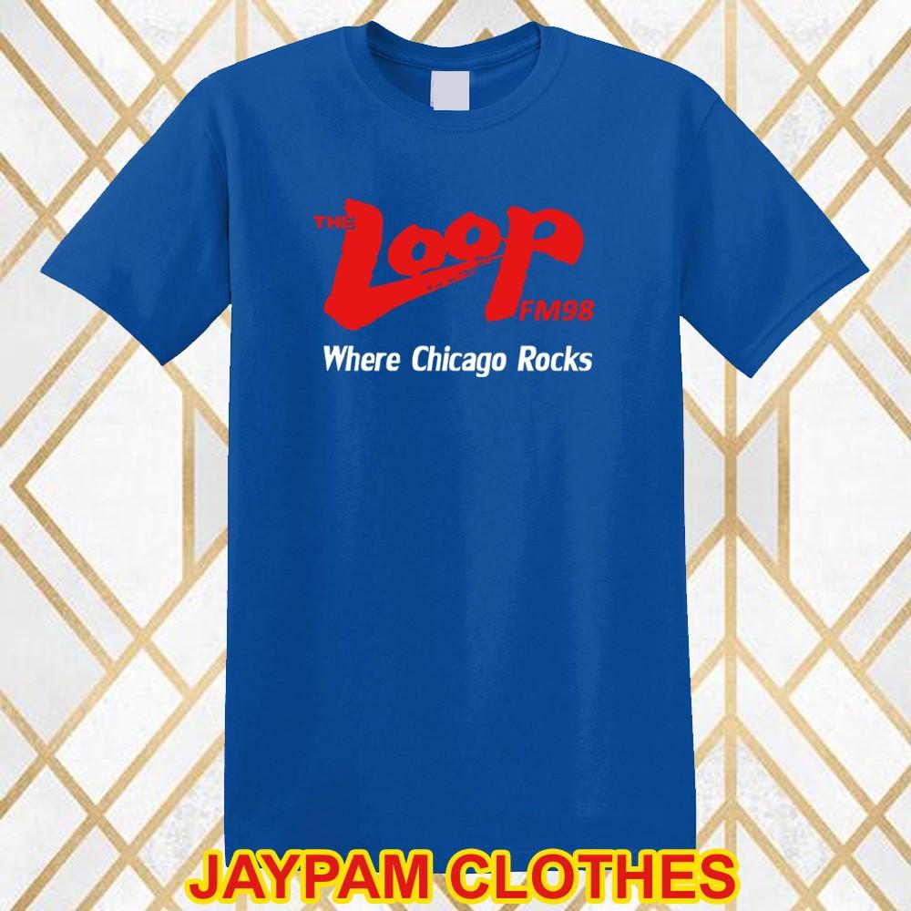 The Loop FM 98 Radio Men Blue Size S 5XL L