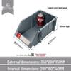 Angled Entry Heavy-Duty Plastic Storage and Organizer Box for Components and Hardware