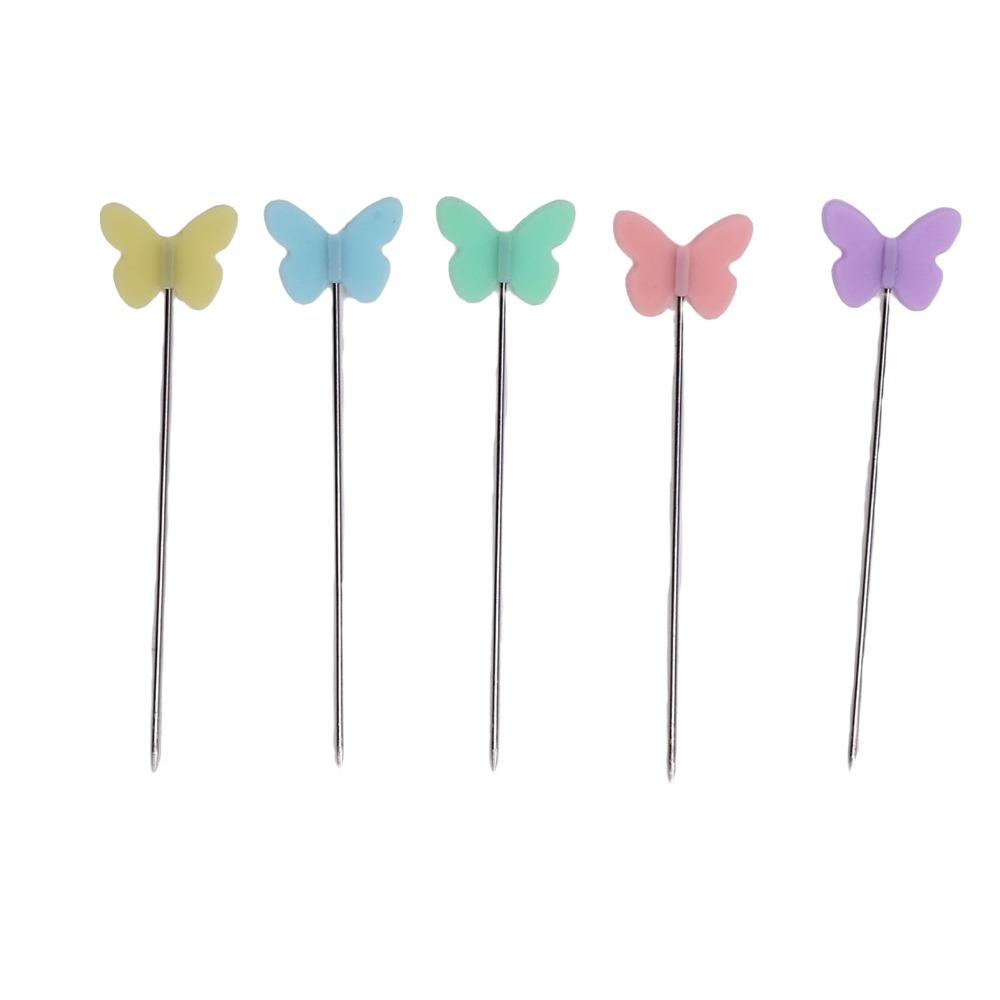 Colored Pins Floral Needle Holder Cotton Fabric Cover Pincushion Set For DIY Crafts