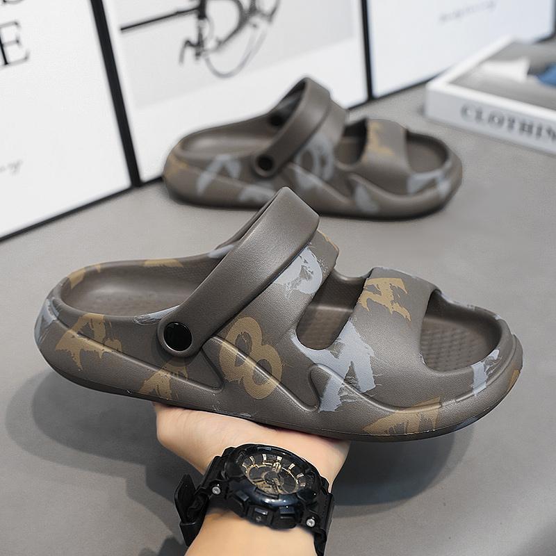 Mode Herren Hausschuhe 2025 Neu Sommer EVA Weichsohlige Plateau Pantoletten Sandalen Indoor Outdoor Walking Strandschuhe Flip Flops Herrenschuhe