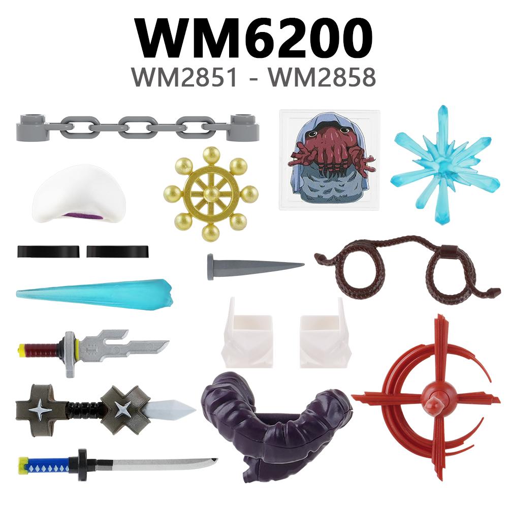 WM6139 WM6140 WM6149 WM6200 WM6201 WM6202 Bricks Compatible Action Figures Parts DIY Building Blocks Kids Toys For Children Gift