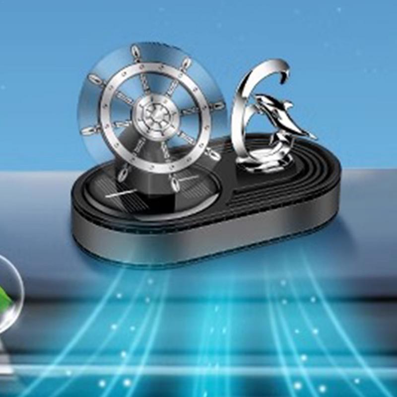 Car Scents Air Freshener Solar Scents Diffuser For Car Portable Car Solar Energy Rotating Air Freshener For Cars RVs Trucks