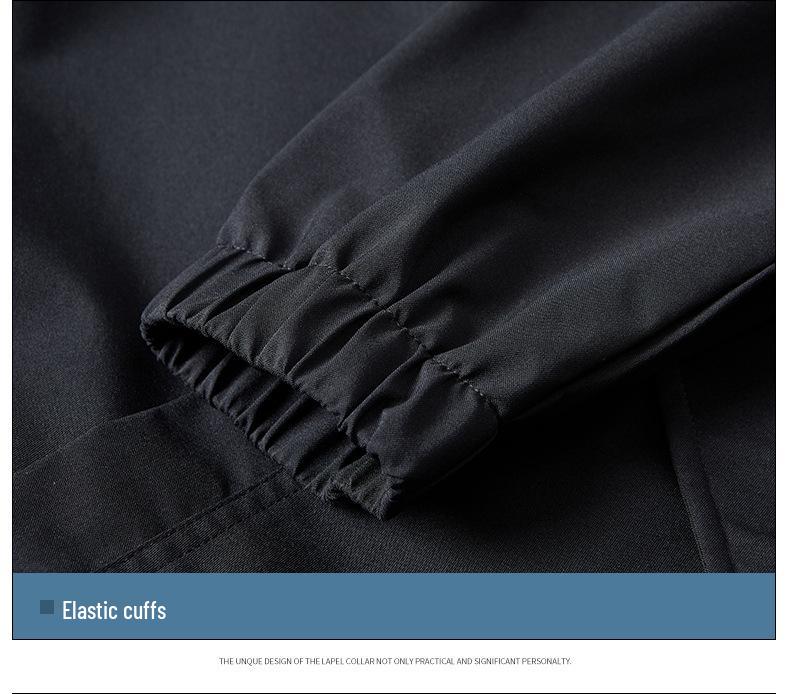 Men's Plus Size Windproof Waterproof Jacket - Lightweight, Versatile Long Sleeve for Spring and Autumn.