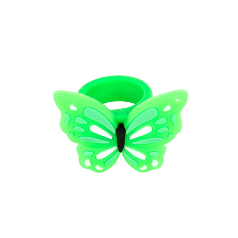 6/12pcs Colorful Butterfly Soft Rings Children's Birthday Party Favors Surprise Gifts Baby Shower Guests Souvenir Party Decor