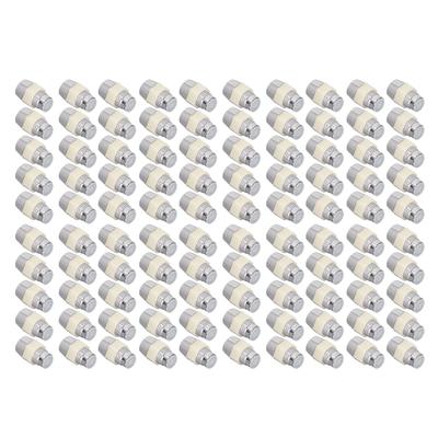 100 Sätze LED-Halter 5mm Kunststoff Leuchtdiode Panelmontageclip Zubehörset Kit Silber