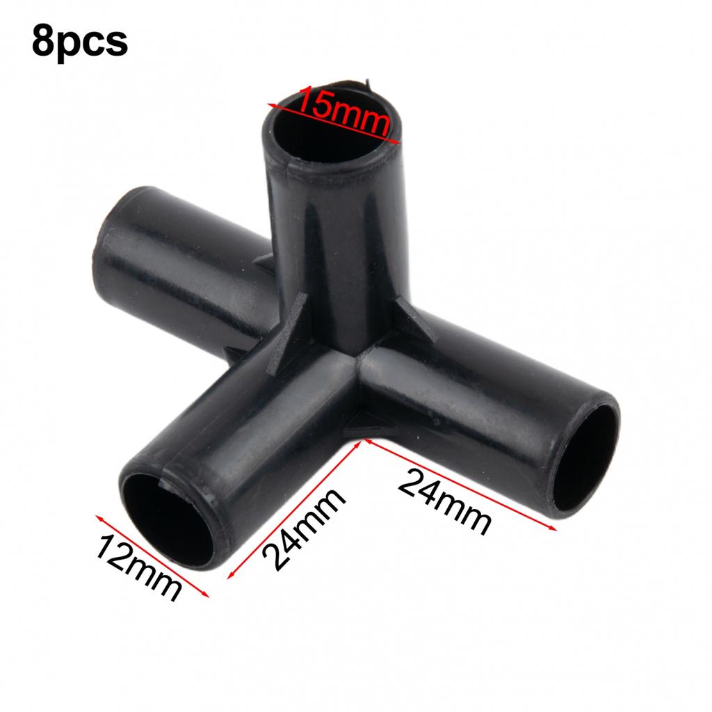 Juego de 8 Accesorios para Tuberías de PVC para Bricolaje para Invernaderos y Estructuras de Soporte para Plantas