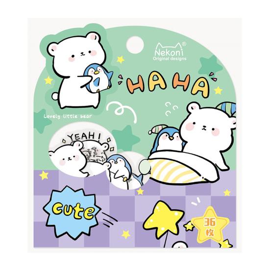 

36 шт. экологически чистые наклейки DIY виниловые художественные высоковязкие мультяшные девушки дневник заметки справочник канцелярские наклейки вечеринка подарки журнал D