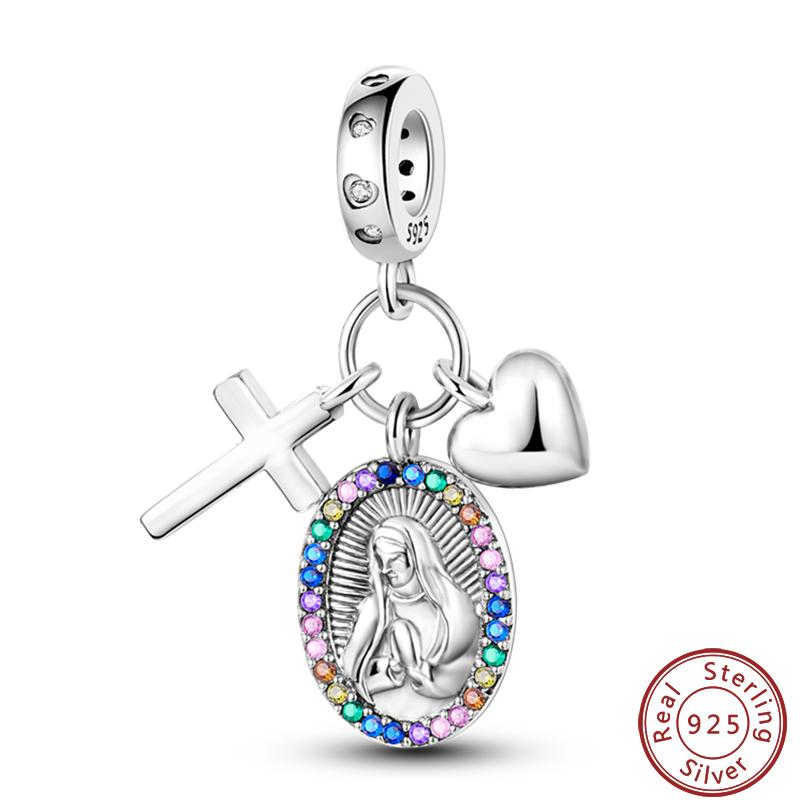 Copper Sincere Emotions Multiple Styles Heart-Shaped Romantic Charms Beads 3Mm Diy Fine Jewelry Making