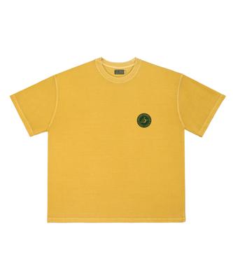 Seleodeilejeokeulleob Pigment Dyed T-Shirt(Unisex) / Small S.L.C Emblem - Mustard