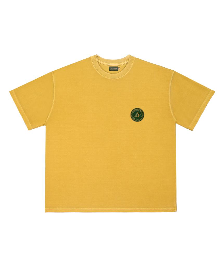 Seleodeilejeokeulleob Pigment Dyed T-Shirt(Unisex) / Small S.L.C Emblem - Mustard