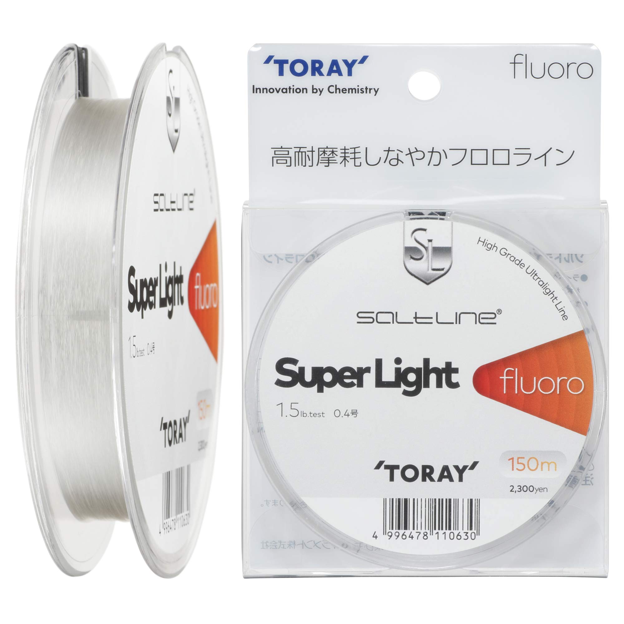 

Toray Saltline Super Light Fluorocarbon S75P 1.5lb (0.4)