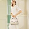 Bubble Head Layer Cowhide Women Single Shoulder Crossbody Simple Fashion Bag Girls Classic Shell Bag Multi-layer Dumpling Bag