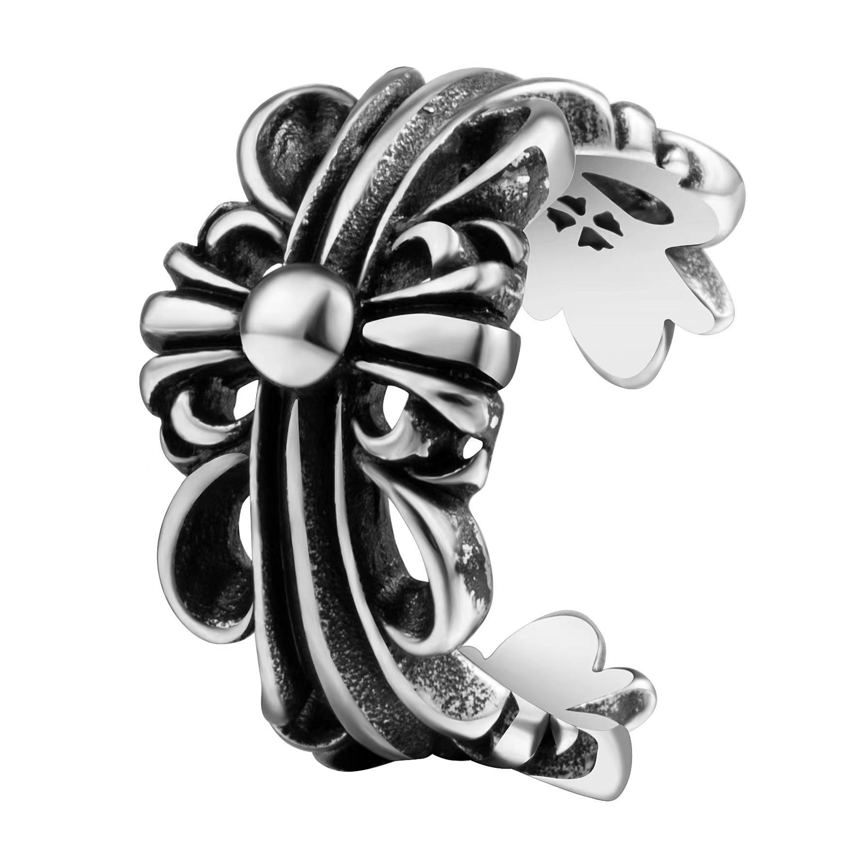 

Европейское и американское ретро мужское кольцо с крестом из титановой стали Size 11