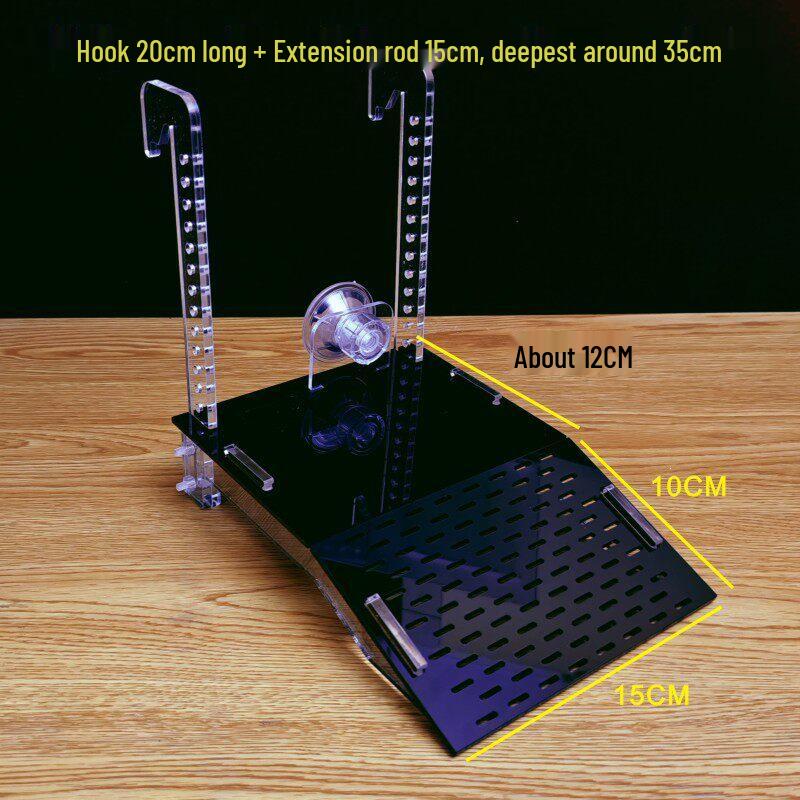 Acrylic Floating Turtle Basking Platform with Suction Cups