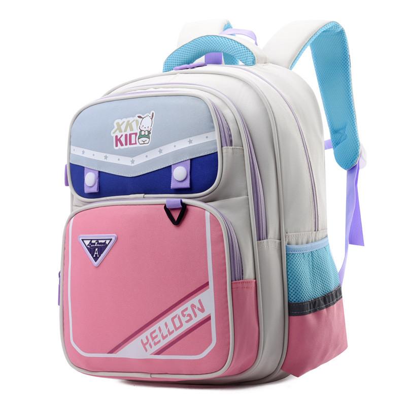 New Multi-layer Large Capacity Kids Backpack With Breathable Waterproof Oxford Fabric Ideal For Grades 1 To 3 In Fun Geometric Patterns