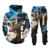 Set 3D Animal Print Hooded Pullover Sweatshirt Trendy Hoodie Teens