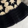Summer Sunproof Crochet Bucket Hat Ladies Spring Commute Camping Fisherman Cap with Flower Pattern for Girlfriend