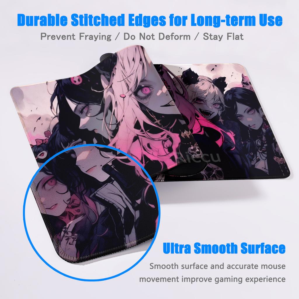Gaming Devil Girl Style Mouse Pads Abstraction Deskrug Large Gamer Professional Keyboard Tablemat Offices Accessories Rubber Mat