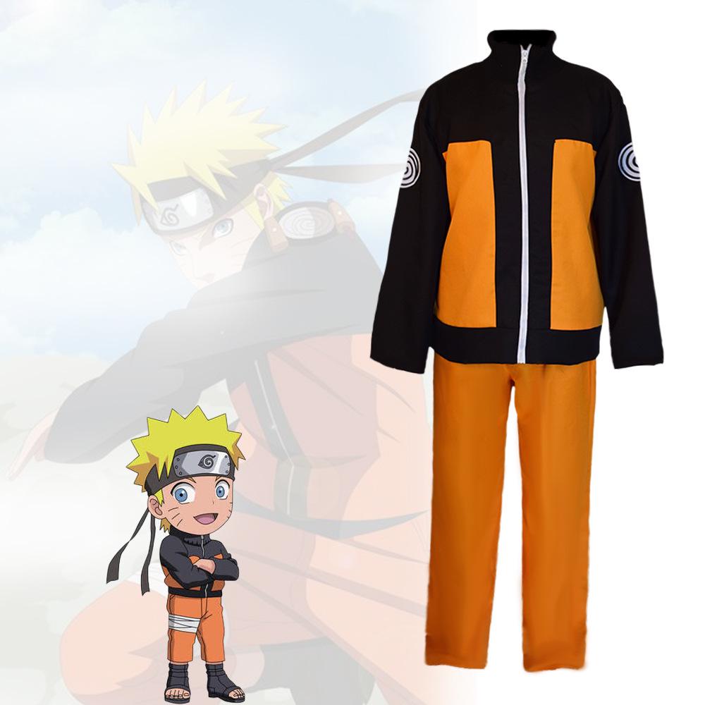 Ninja Anime Role Play Halloween Cosplay Costume - Uzumaki Naruto Set