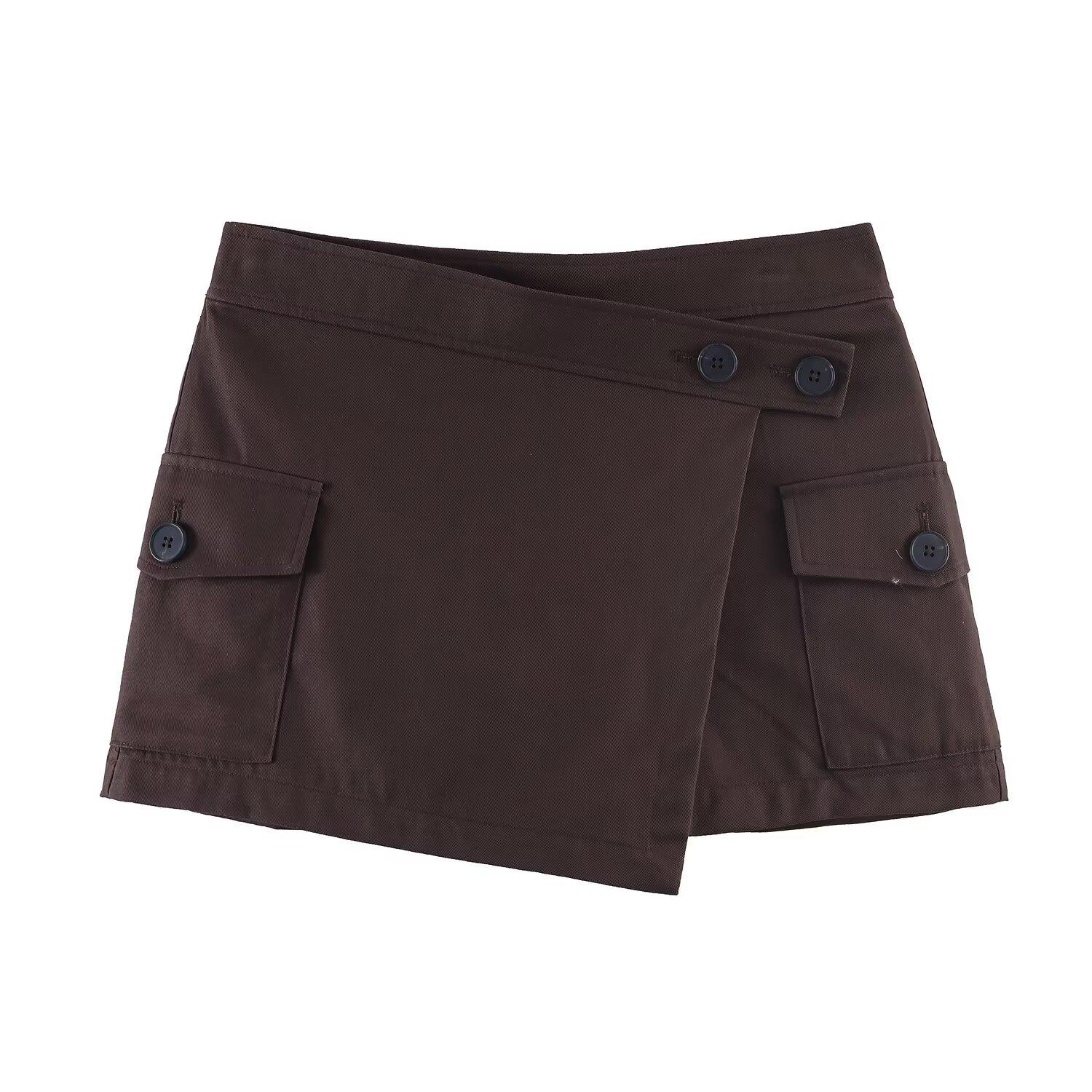 European Style Spring Women s Solid Color Casual Workwear Skirt Pants 2026 Medium