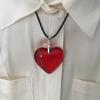 Goth Love Heart Clavicle Chain Women Girls Wedding Jewelry Party Birthday Gift
