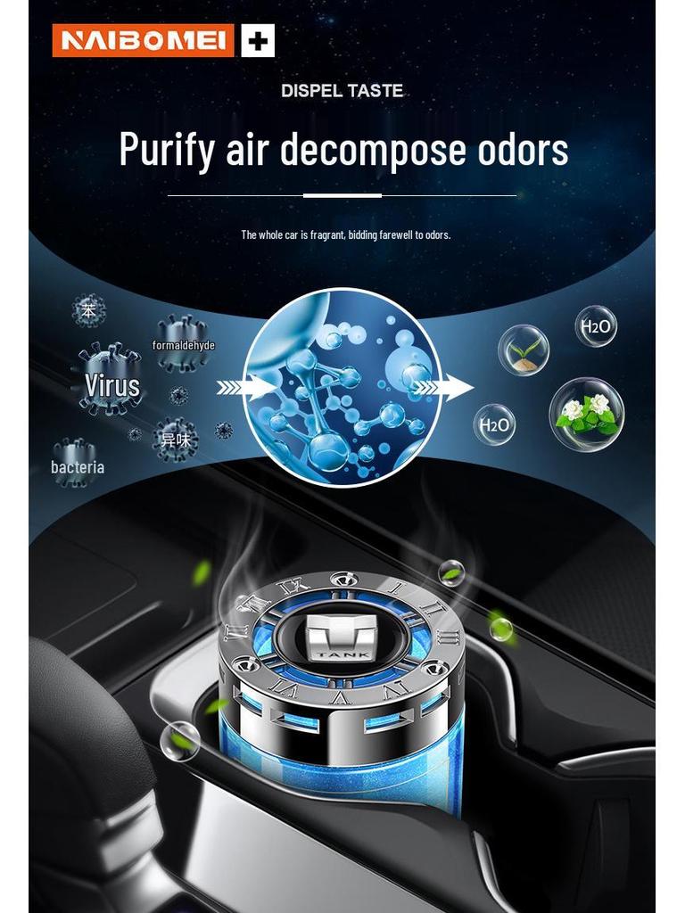 Tank 300/500 Car Perfume Seat Air Freshener - Formaldehyde Removal Balm for Car Interiors