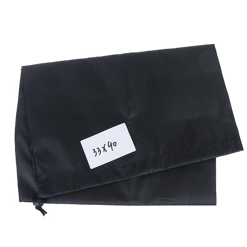 Long Strip Waterproof Drawstring Bag Black Oxford Fabric Storage Pouch for Yoga Mat Cool Mat Carpet Yoga Enthusiasts Fitness Use