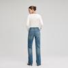 Fengxun Vintage Washed Straight-Leg Jeans