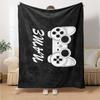 Custom Name Game Controller Theme Printed Blanket - Perfect for Couch, Bed, Travel & Outdoor Use | Machine Washable, Cozy & Durable.