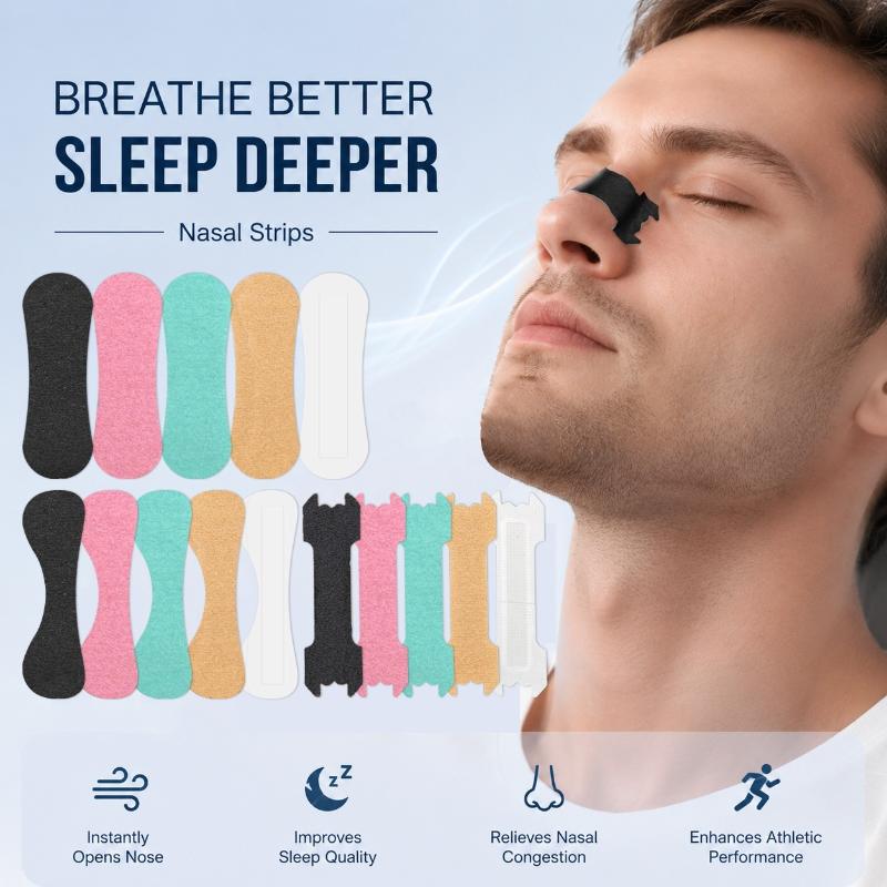 30 ks Better Sleep Náplasti na nos proti chrápání Pro korekci dýchání Fyzické rozšíření Nosní náplast Náplasti na nos proti chrápání