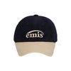 EMIS CORDUROY TWO-TONE BALL CAP-NAVY