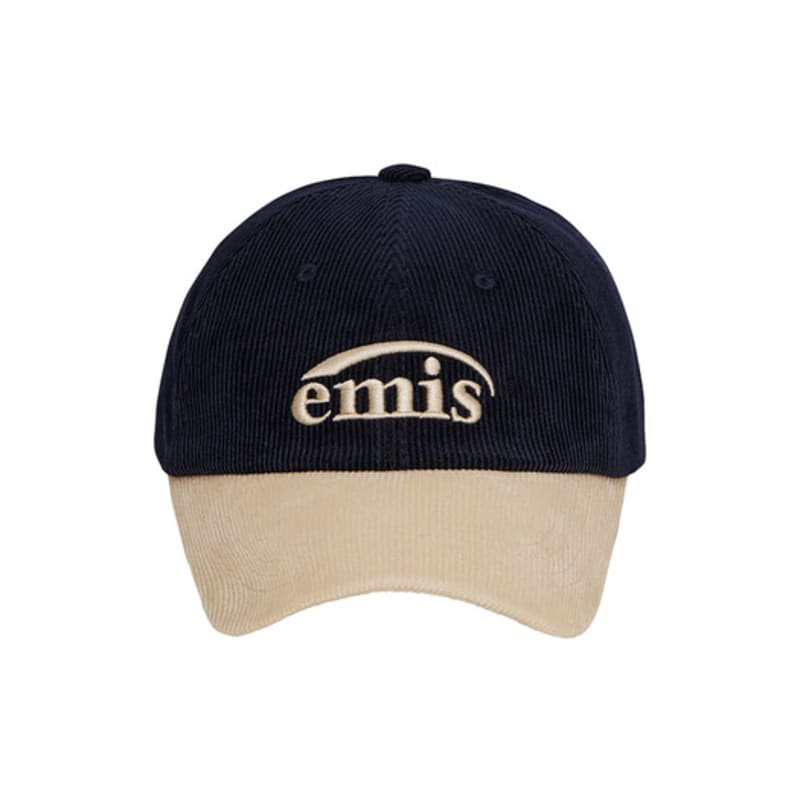 

EMIS CORDUROY TWO-TONE BALL CAP-NAVY NAVY