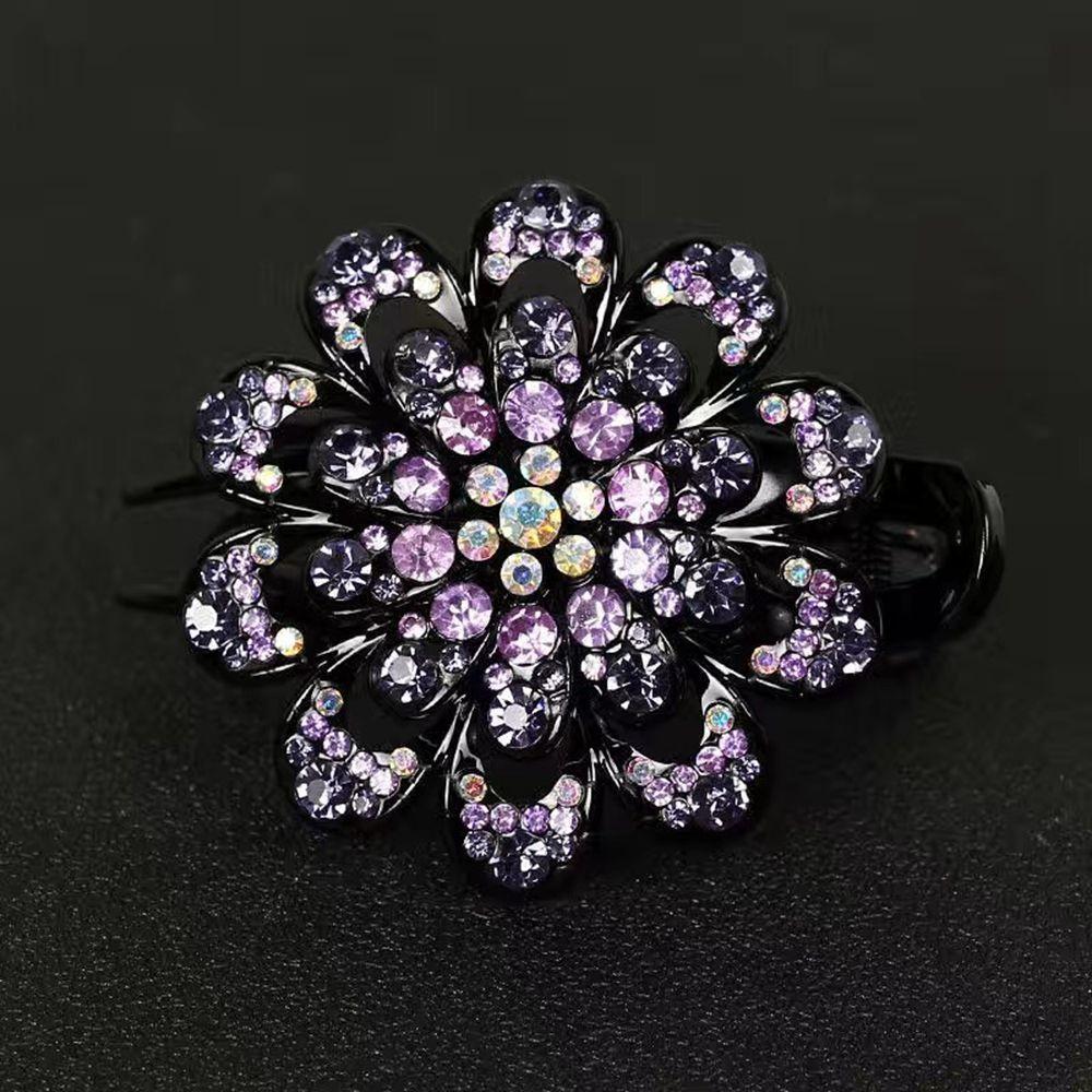 Headwear Korean Style Hairpin Female Hair Accessories Rhinestone Duckbill Clip Flower Hair Clip