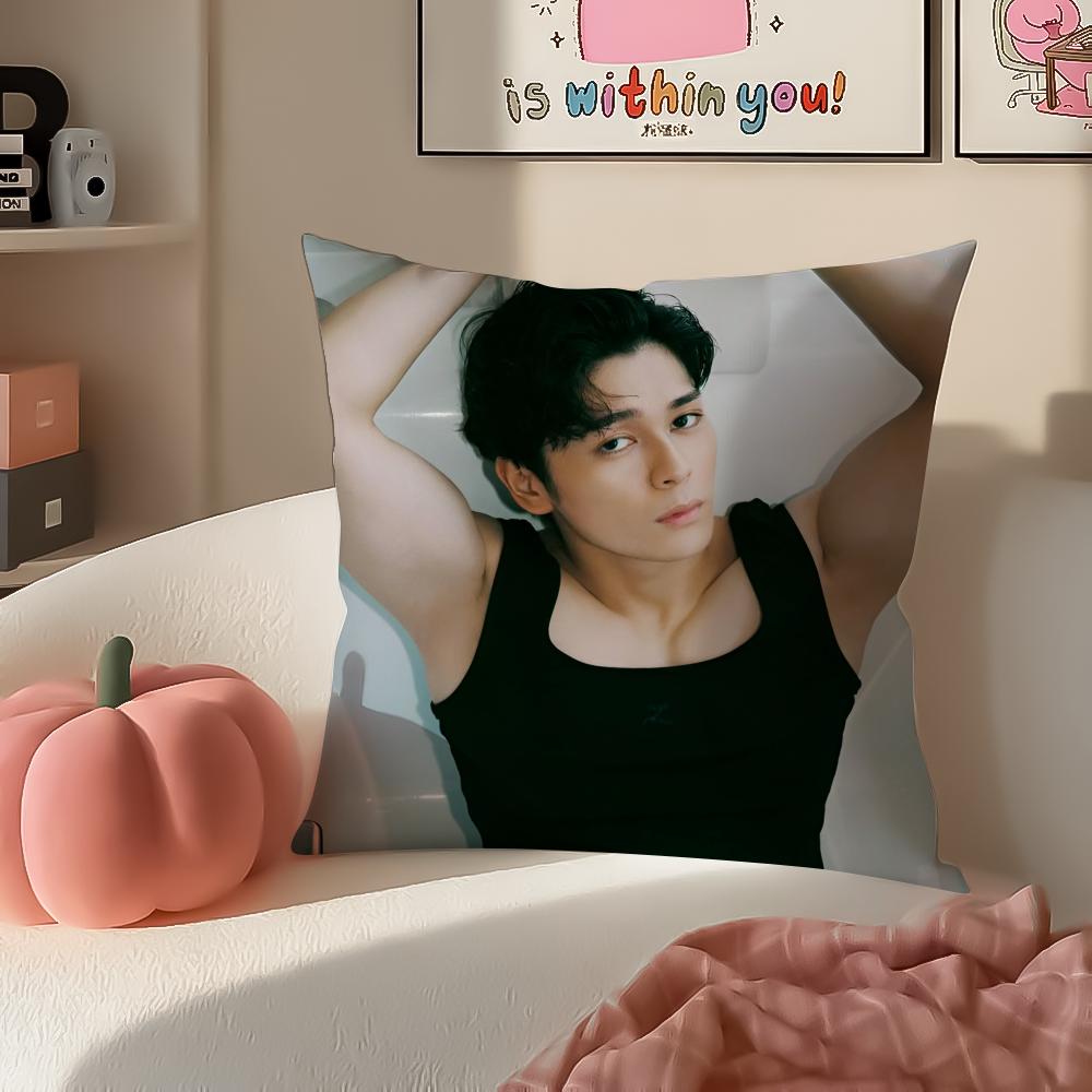 Handsome Actor GGordon Maeda Cushion Cover Pillowcase Short Plush Invisible Zipper Room Sofa Cushion Cover