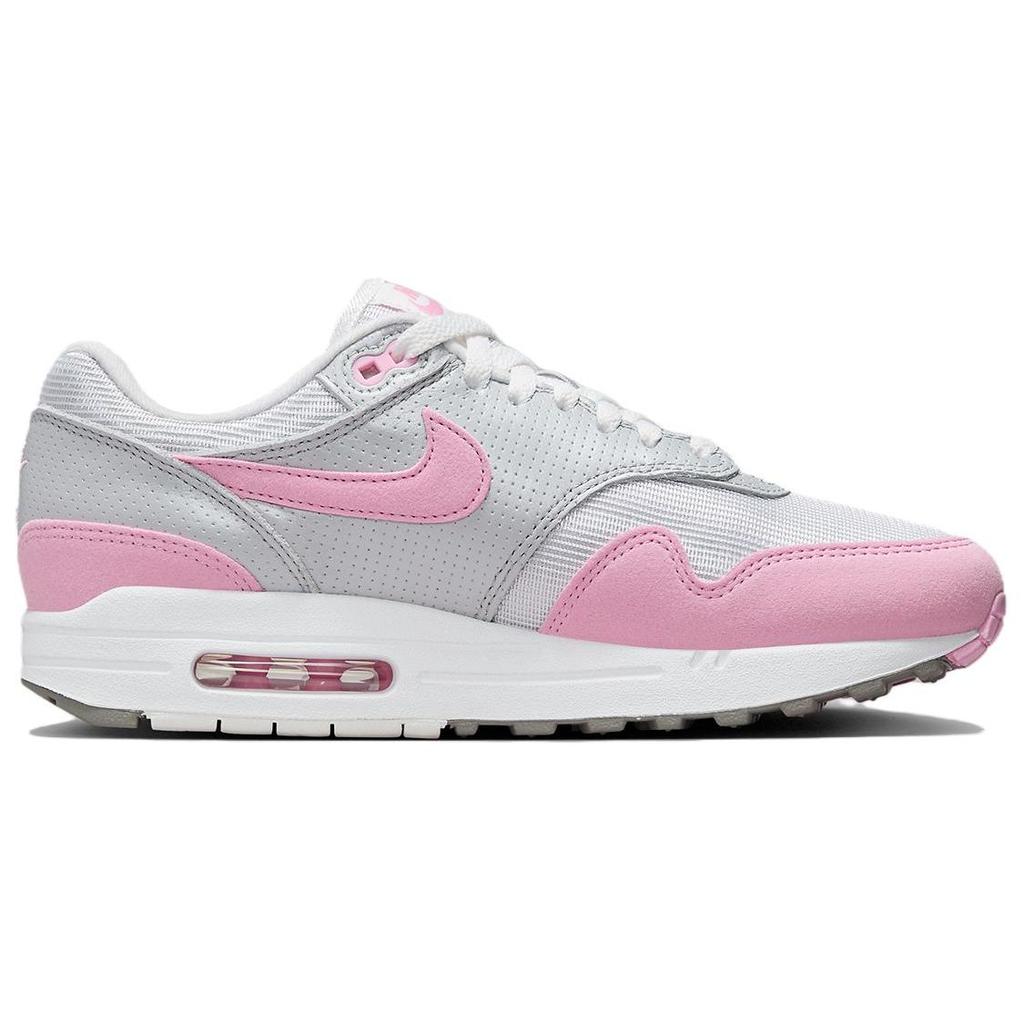 Nike Air Max 1 87 Pink Rise Damskie Sneakersy Metaliczno-Platynowe Płaskie-Cynowe Summit-White HF5387-001