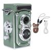 Vintage Digital Camera Portable TLR Style Retro 2.7K Video 24MP Autofocus Vlog Camera Manual Joystick for Beginners