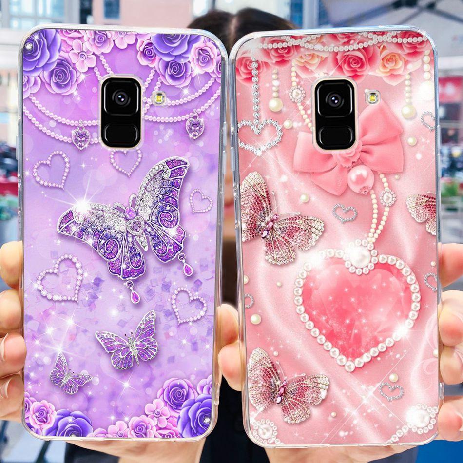 For Samsung Galaxy A8 (2018) / A8+ (2018) SM-A730F A530F Soft Silicone TPU Case For Samsung A 8 A8 Plus Cute Panda Cartoon Cases