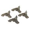 4Pcs Jewelry Box Feet Tiger Feet Shape Zinc Alloy Sturdy Rustproof Corrosion Resistant Vintage Style Jewelry Box Legs