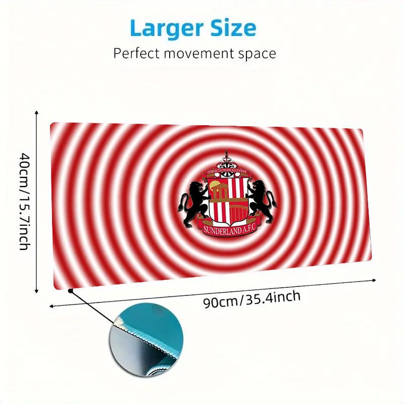 Sunderland A.F Large Size Mouse Pad Large Gaming Table Cushion Non-slip Laptop Tablet Big Mousepad XXL Mat Mini PC Playmat With Lock Edge