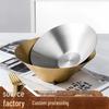 Retro Industrial Style 304 Stainless Steel Serving Bowl for Restaurant and Bar