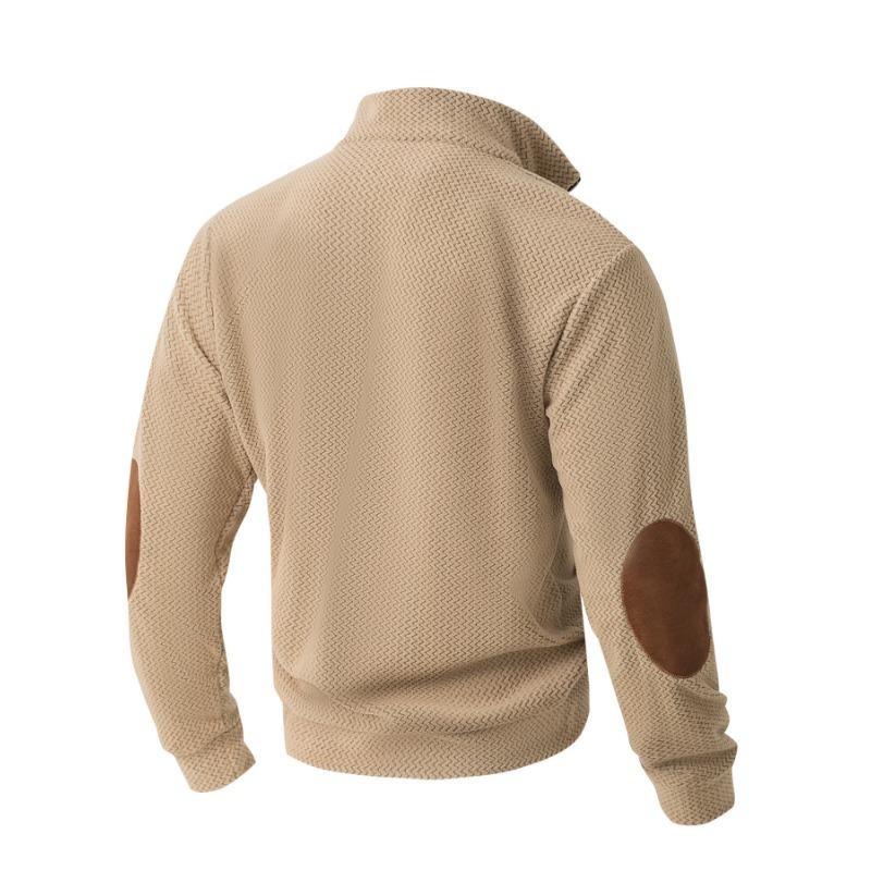 New Men's Outdoor Jacket Corduroy Casual Stand Collar Long Sleeve Sweatshirt